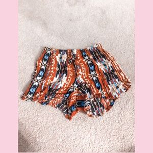 flowy pattern shorts